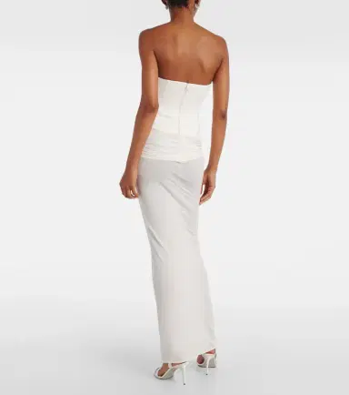 Alex Perry Draped crêpe jersey corset dress | Thumbnail 3