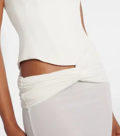 Alex Perry Draped crêpe jersey corset dress | Thumbnail 4