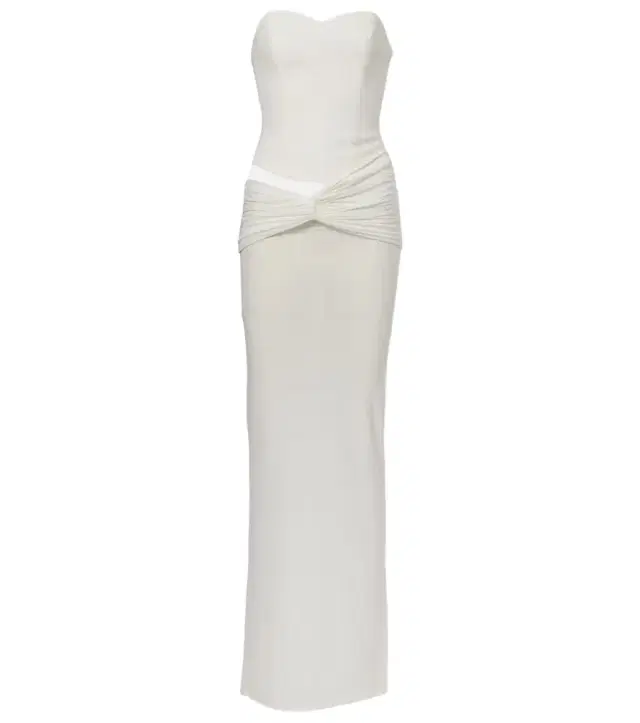 Alex Perry Draped crêpe jersey corset dress