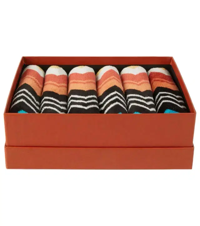 Missoni Giacomo Zigzag set of 6 face towels