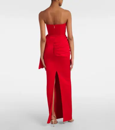 Alex Perry Draped crêpe satin gown | Thumbnail 3