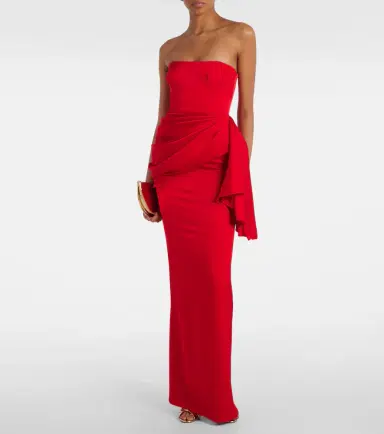 Alex Perry Draped crêpe satin gown | Thumbnail 5