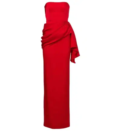 Alex Perry Draped crêpe satin gown | Thumbnail 1