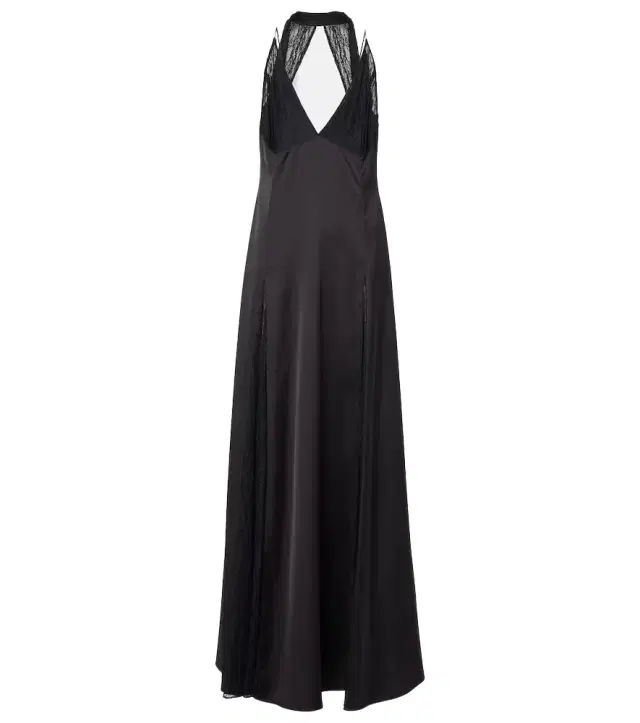 The New Arrivals Ilkyaz Ozel Paige satin and lace gown