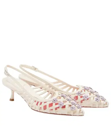Roger Vivier I Love leather slingback pumps | Thumbnail 1