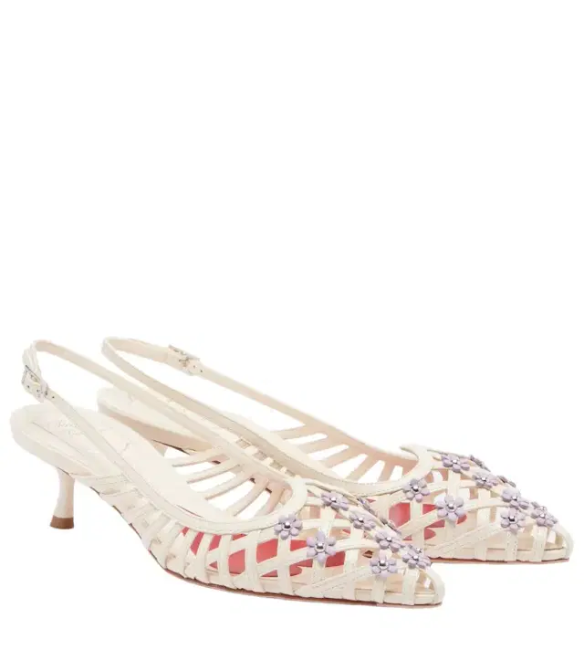 Roger Vivier I Love leather slingback pumps