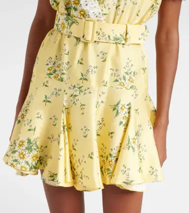 Rodarte Satin and broderie anglaise minidress | Thumbnail 4