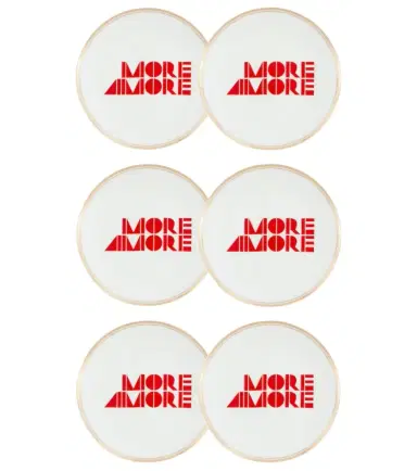 Bitossi More Amore set of 6 porcelain dessert plates | Thumbnail 1