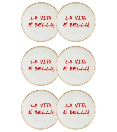Bitossi La Vita È Bella set of 6 plates | Thumbnail 1