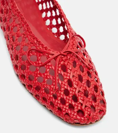 Le Monde Béryl Le Monde Béryl Regency woven leather ballet flats | Thumbnail 4