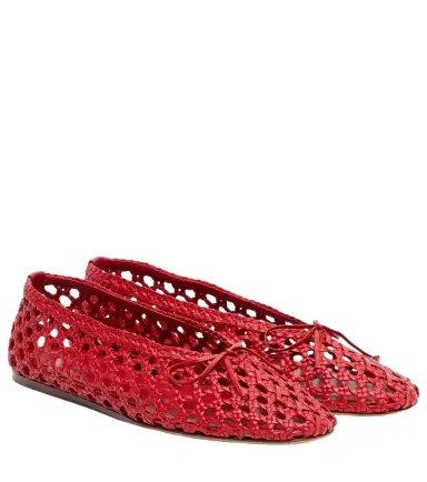 Le Monde Béryl Le Monde Béryl Regency woven leather ballet flats | Thumbnail 1