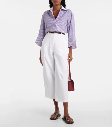 Max Mara Tubinga striped poplin shirt | Thumbnail 6 Max Mara Tubinga striped poplin shirt | Thumbnail 6