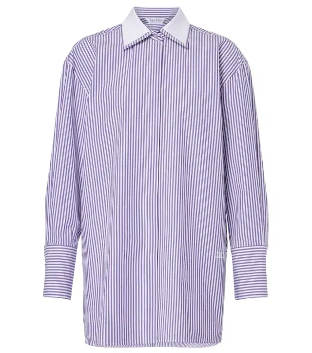 Max Mara Tubinga striped poplin shirt