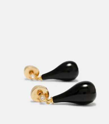 TOTEME Onyx gold-plated drop earrings | Thumbnail 4 TOTEME Onyx gold-plated drop earrings | Thumbnail 4