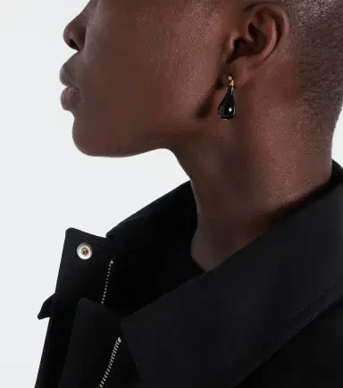 TOTEME Onyx gold-plated drop earrings | Thumbnail 6 TOTEME Onyx gold-plated drop earrings | Thumbnail 6