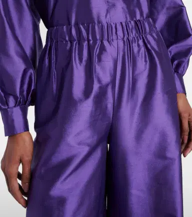 Max Mara Avio high-rise silk satin wide-leg pants | Thumbnail 2