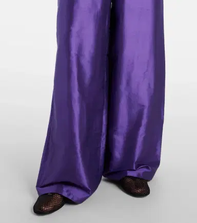 Max Mara Avio high-rise silk satin wide-leg pants | Thumbnail 5