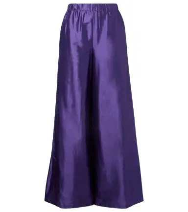 Max Mara Avio high-rise silk satin wide-leg pants | Thumbnail 1