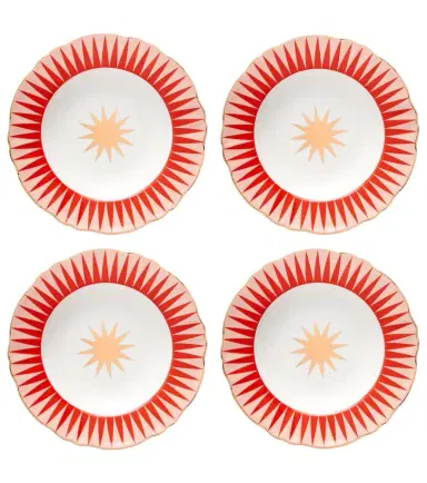 Bitossi Baleno set of 4 porcelain soup plates | Thumbnail 1