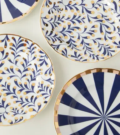 Bitossi Fortuna set of 4 porcelain dessert plates | Thumbnail 3