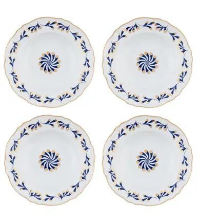 Bitossi Marino set of 4 porcelain soup plates | Thumbnail 1