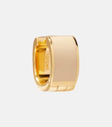 TOTEME Signature gold-plated hoop earrings | Thumbnail 4
