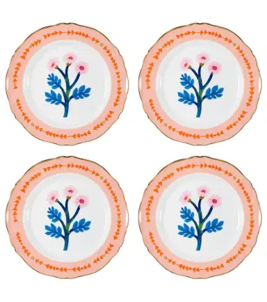 Bitossi Botanica set of 4 porcelain dinner plates | Thumbnail 1 Bitossi Botanica set of 4 porcelain dinner plates | Thumbnail 1