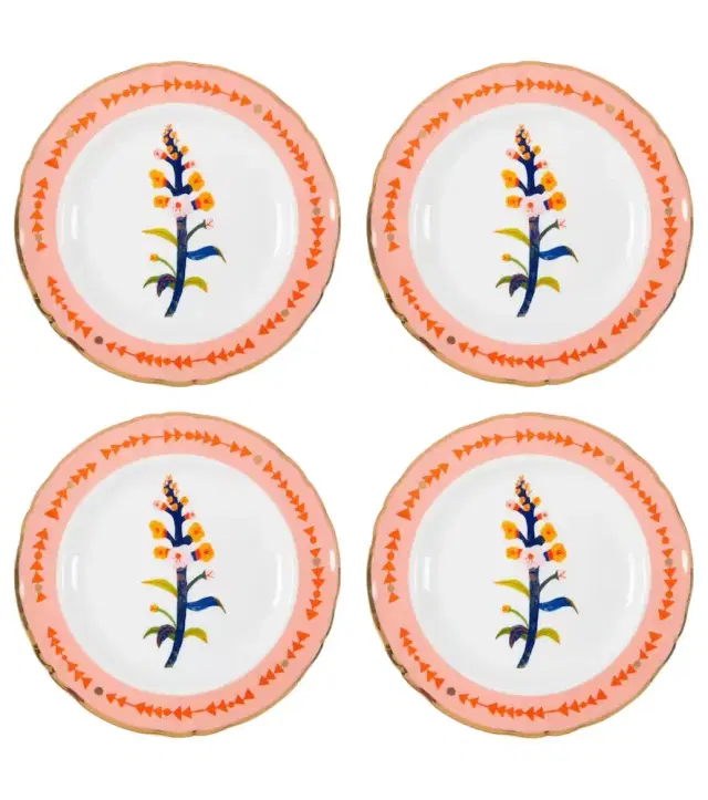 Bitossi Betonica set of 4 dessert plates