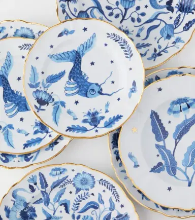 Bitossi Marino set of 4 porcelain soup plates | Thumbnail 3 Bitossi Marino set of 4 porcelain soup plates | Thumbnail 3
