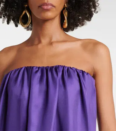 Max Mara Edda pleated silk maxi dress | Thumbnail 7