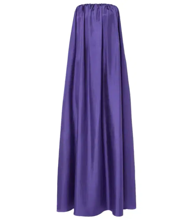 Max Mara Edda pleated silk maxi dress