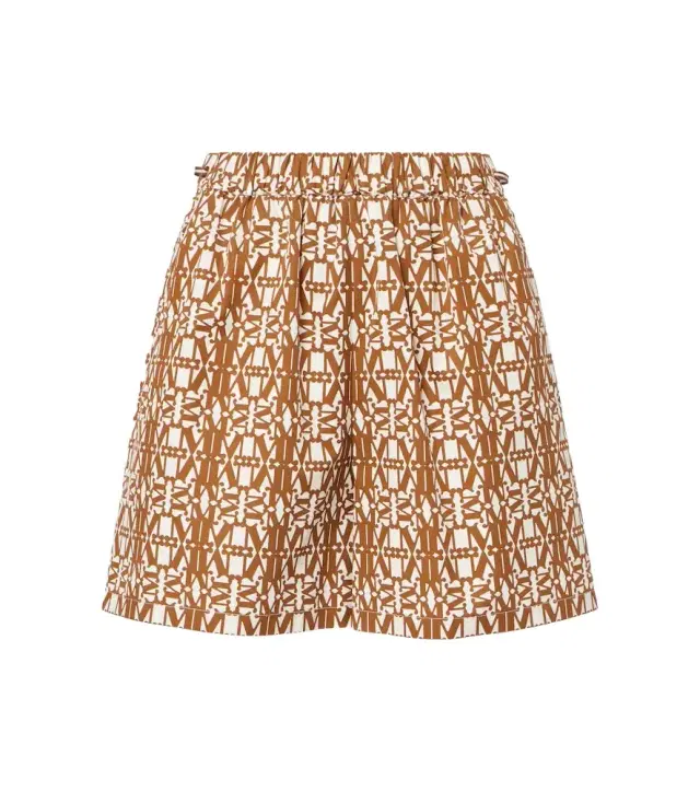 Max Mara Taiga high-rise cotton shorts