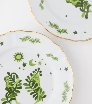 Bitossi Eden set of 4 porcelain dinner plates | Thumbnail 2