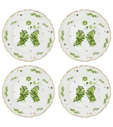 Bitossi Eden set of 4 porcelain dinner plates | Thumbnail 1