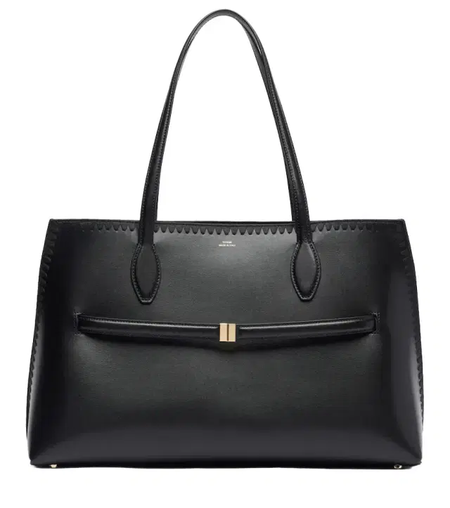 Toteme Lounge embroidered leather tote bag