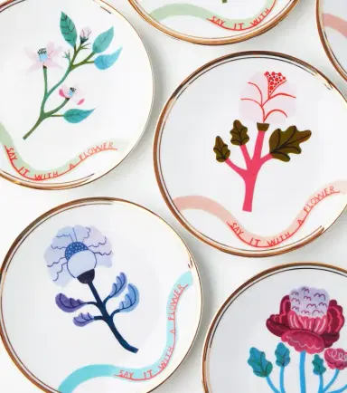 Bitossi Flowers set of 6 dessert plates | Thumbnail 2