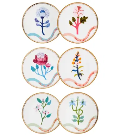 Bitossi Flowers set of 6 dessert plates | Thumbnail 1