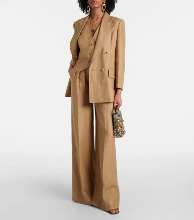 Max Mara Sauro open-back linen vest | Thumbnail 3 Max Mara Sauro open-back linen vest | Thumbnail 3
