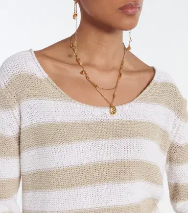 Max Mara Palazzi striped linen and cotton sweater | Thumbnail 5
