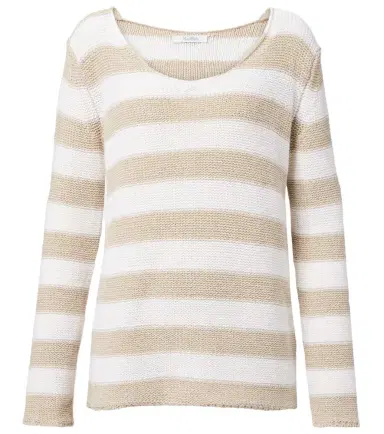 Max Mara Palazzi striped linen and cotton sweater | Thumbnail 1
