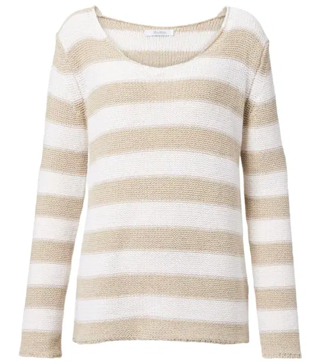 Max Mara Palazzi striped linen and cotton sweater