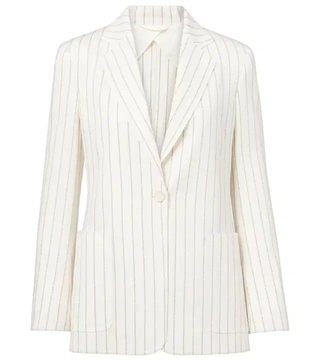 Max Mara Jadi striped cotton and linen blazer