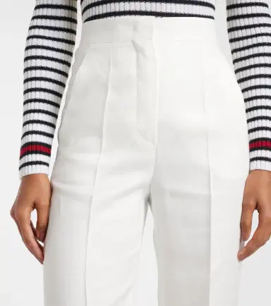 Max Mara Aversa high-rise linen wide-leg pants | Thumbnail 3