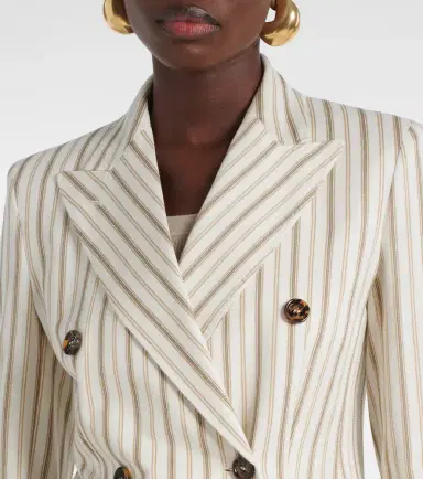 Max Mara Pensile cotton and linen blazer | Thumbnail 4 Max Mara Pensile cotton and linen blazer | Thumbnail 4