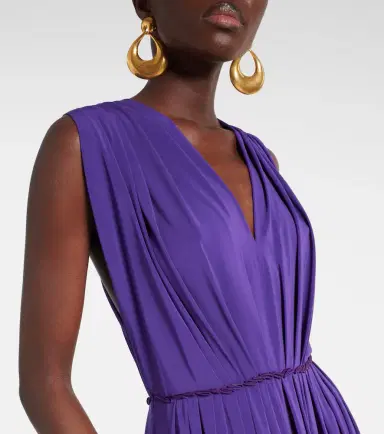 Max Mara Walter pleated jersey maxi dress | Thumbnail 2