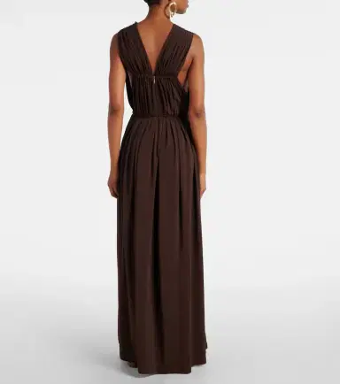 Max Mara Pleated gathered maxi dress | Thumbnail 3
