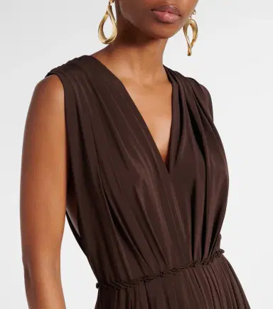 Max Mara Pleated gathered maxi dress | Thumbnail 6