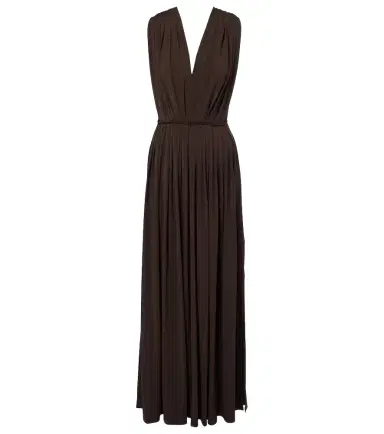 Max Mara Pleated gathered maxi dress | Thumbnail 1