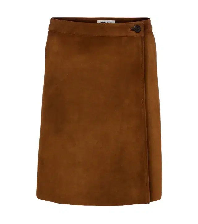 Suede miniskirt