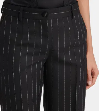 Dolce & Gabbana Striped wool straight pants | Thumbnail 4
